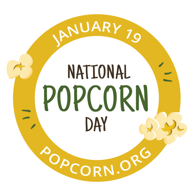Popcorn Day Badge Popcorn Day Badge